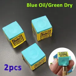 Durable Calcium Carbonate Tip Chalks Blue oily No-slip Pool Cue Chalk Billiards Accessories Snooker Cue Chalk Billiard Chalk