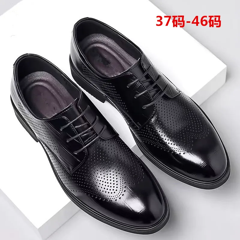 

Leather shoes men's autumn new business formal leather men's leather shoes casual breathable soft sole soft surface British