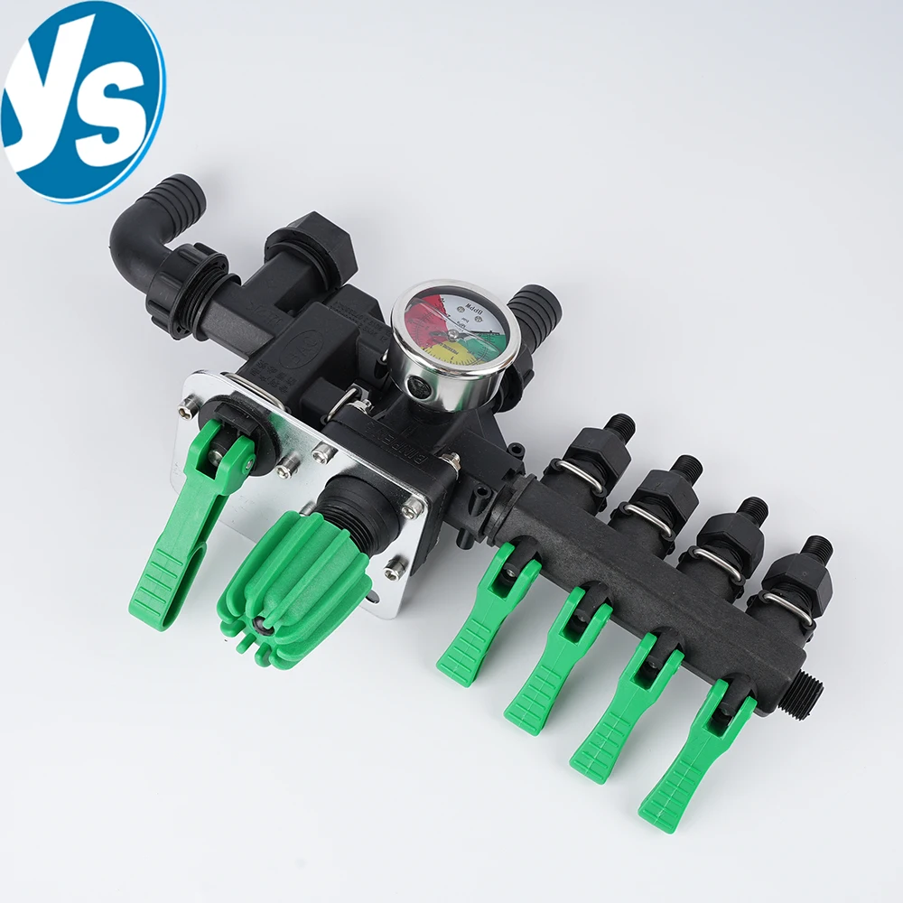 

1pc 4 Way Water Splitter Pressure Agricultural Sprayer Regulating Valve for Agriculture Animal Husbandry Aquaculture Accessories