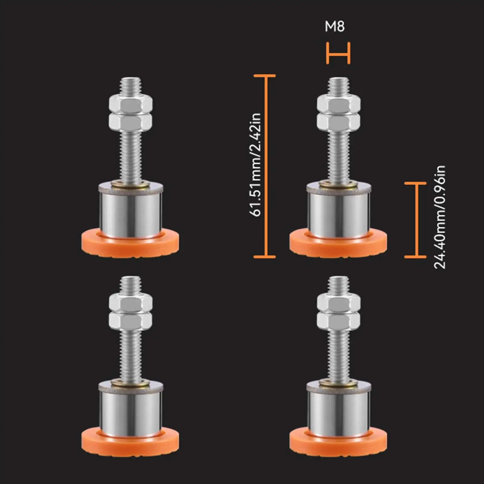 Cutting Machine Foot Pads Non Slip Rubber Feet Pads Portable Professional Practical Stable Floor Protectors Support Foot Pads