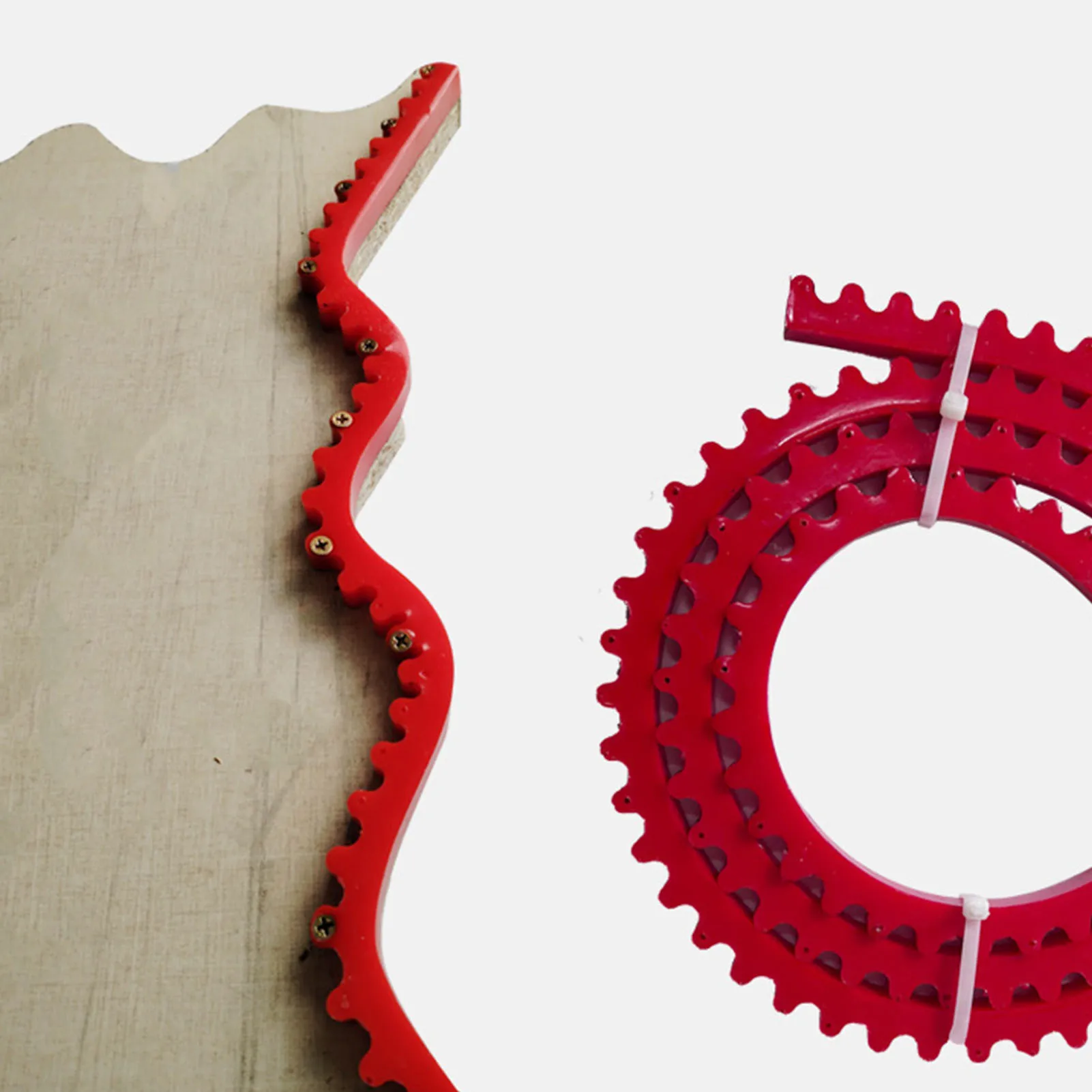 Woodworking Profiling Strip Gear Driven Flexible Curve Template Guide Adjustable Fixed Complex Shape Contour Tool