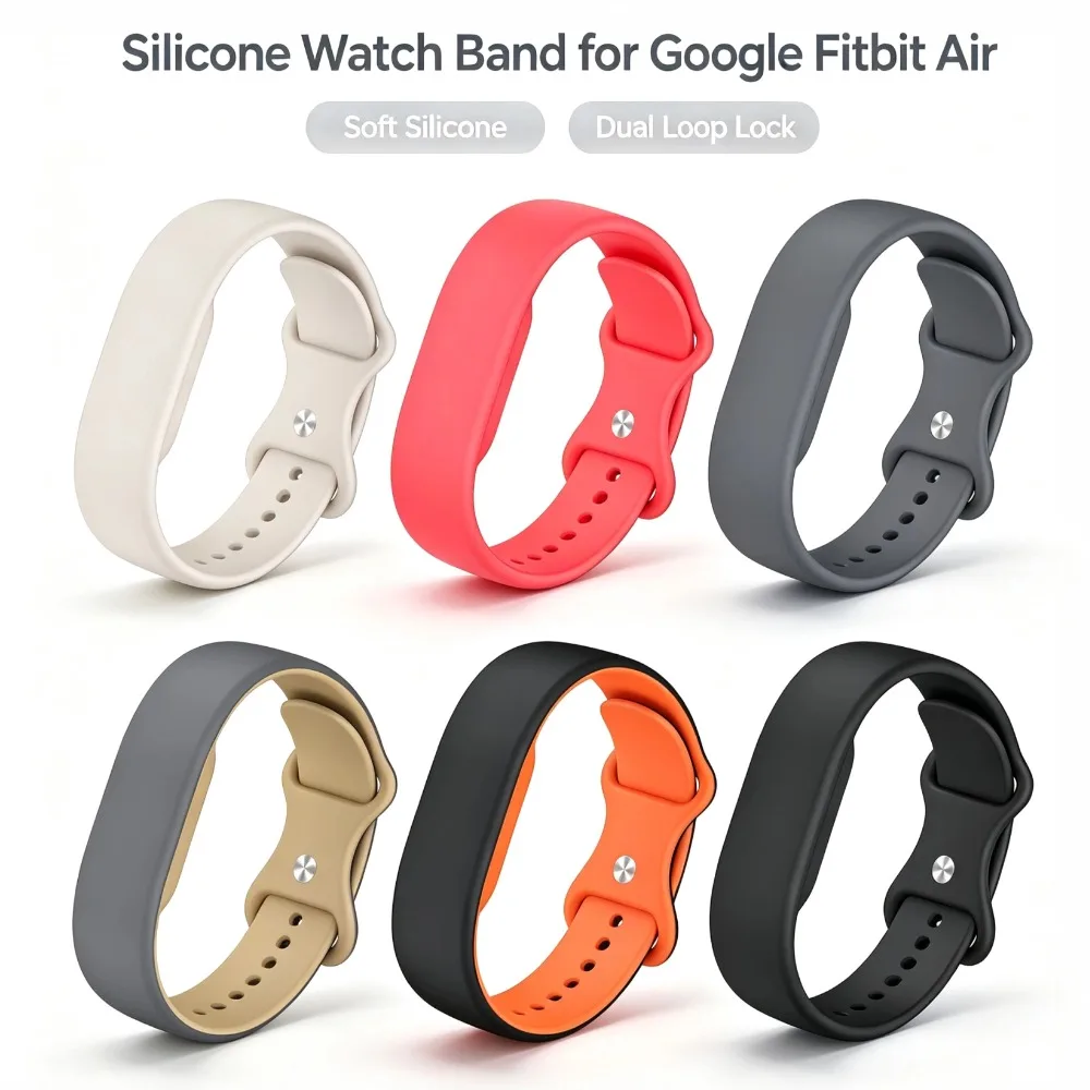 Watch Band for Google Fitbit Air Soft Silicone Replacement Strap Smart Sport Wristband Sweatproof Waterproof For Fitbit Air