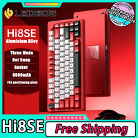 Leobog Hi8SE Aluminium Keyboard Three Mode Wireless Gaming Keyboards Customized Hot Swap Gasket PC Gamer Accessories Mac Office