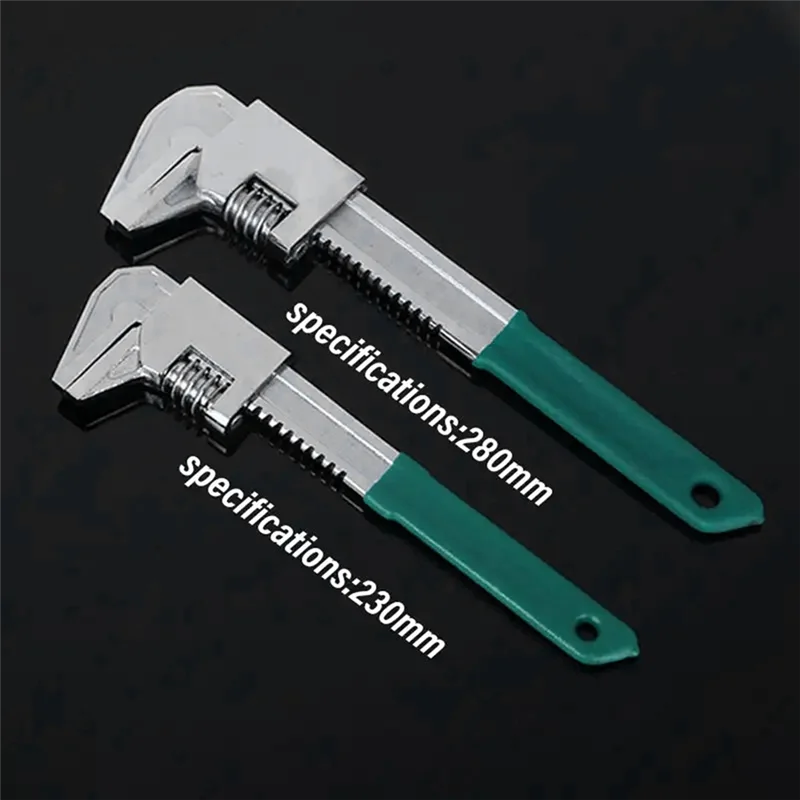

A19F-Versatile F-Type Adjustable Wrench Steel Multifunctional Bathroom Sink Wrench Household Large Open End Spanner Durable 280M