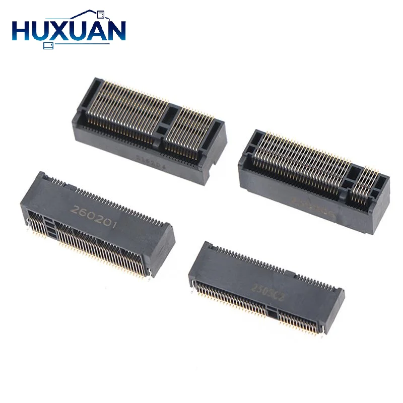 Heat Resistant NGFF M.2 Connector 5Pcs 67P A/B/E/M Key Multi Height Female Socket for Laptop SSD Upgrade Repairs