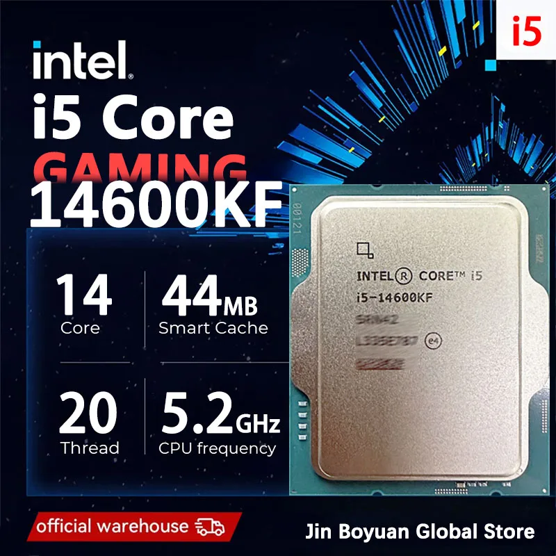 Intel Core i5 14600KF I5-14600KF New CPU processor LGA 1700 , but without cooler