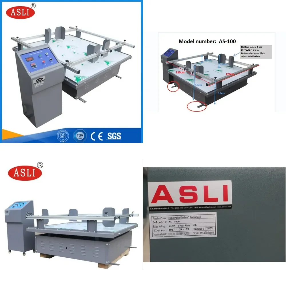 as-600 Vibration Testing Machine, Simulation Transport Table Vibrator