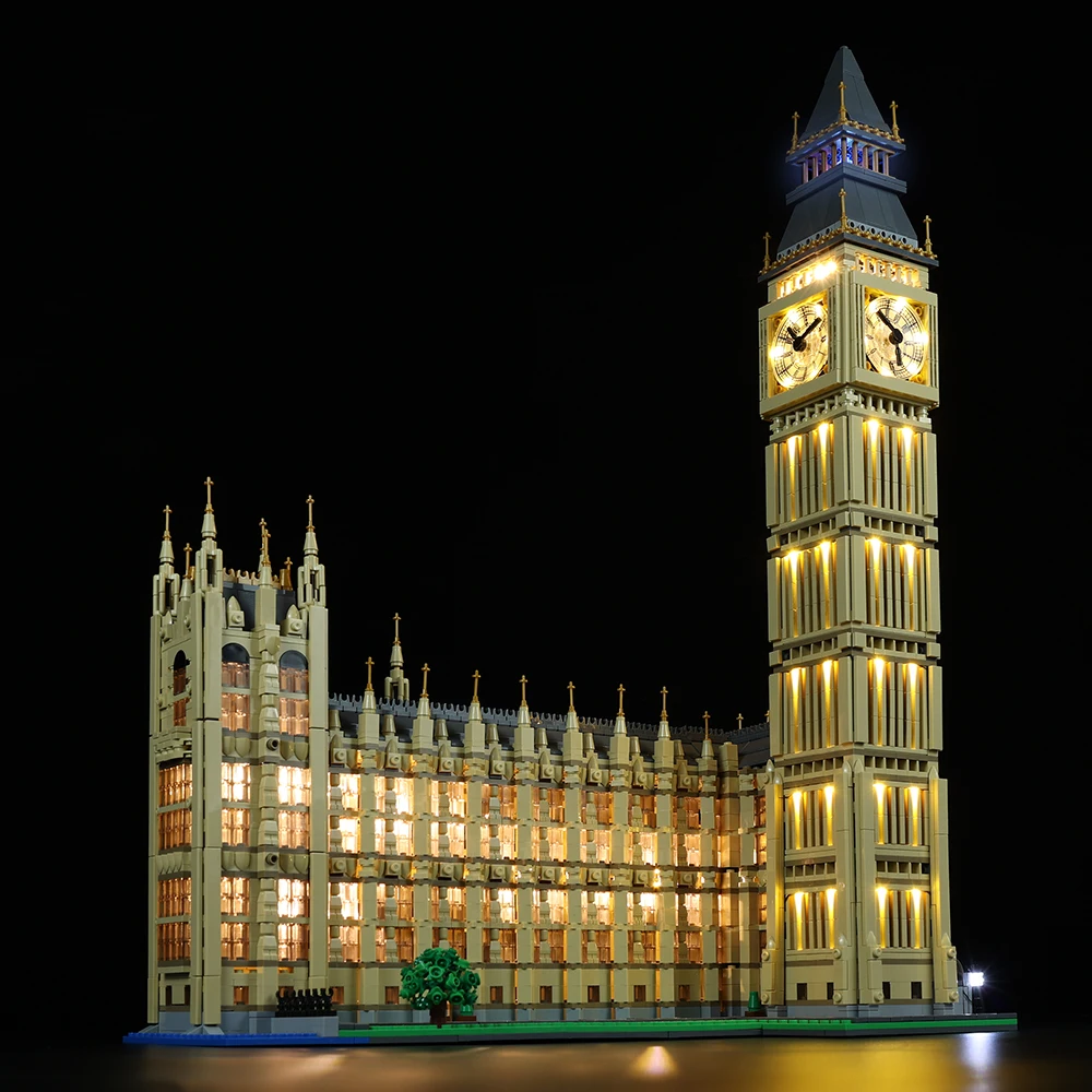 No Model LED Lighting Set Suitable for LEGO Creator Expert Big Ben 10253 (Not Include Building Blocks)
