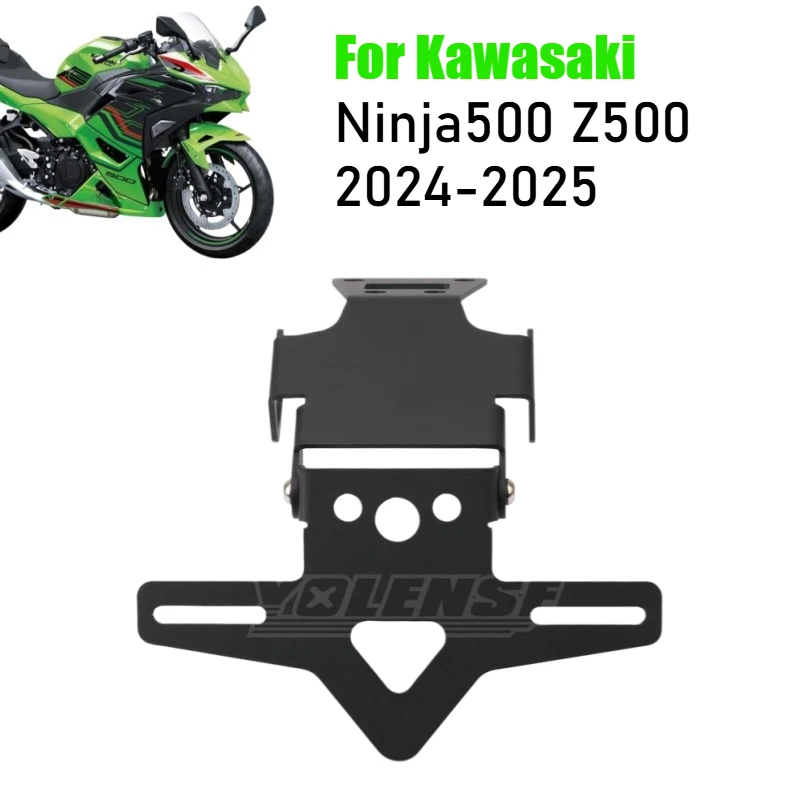 

For Kawasaki Ninja500 Z500 Ninja 500 Z 500 SE 2025 License Plate Bracket Rear Tail Tidy Fender Eliminator Registration Holder
