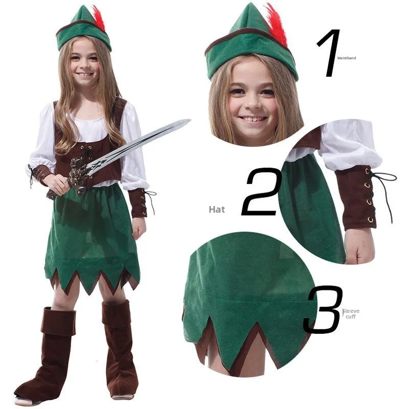 Halloween Kinderkostuum Cisas Par Stage Performance Kleding G04 Outfit Prestatiekostuum voor meisjes