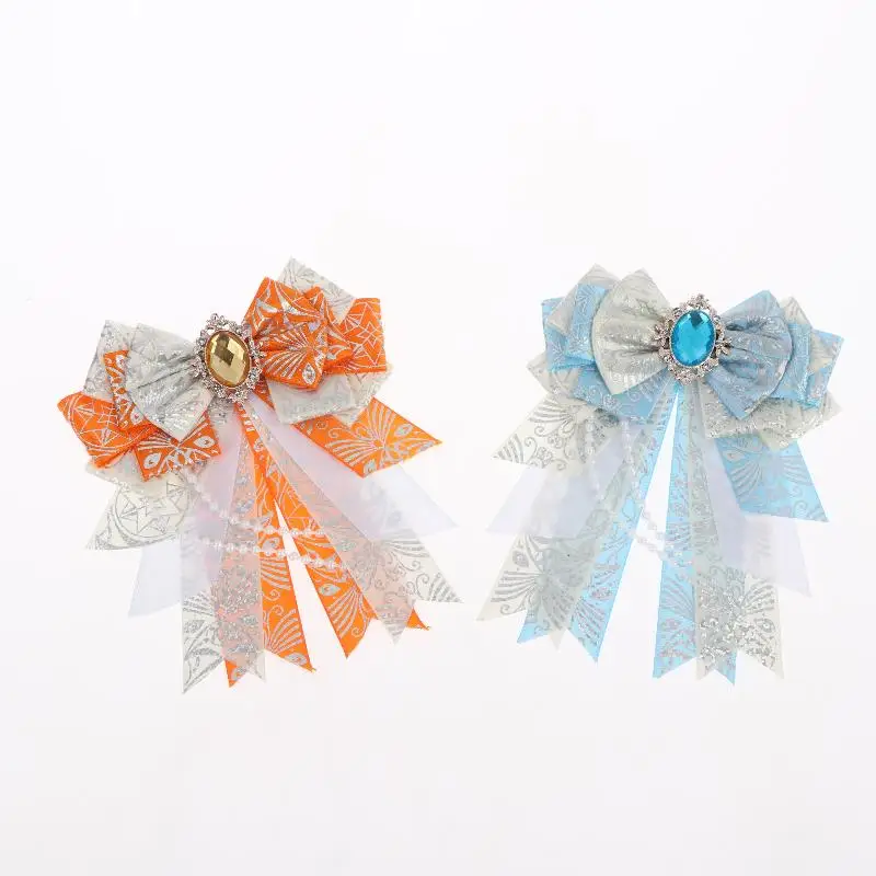 1 Stück DIY handgefertigter Lolita-Schmuck, Geschenk, Itabag-Dekor, Accessoires, doppellagiger Schleifenanhänger für Taschen, für Freunde, Anime-Peripherie – Detail 4