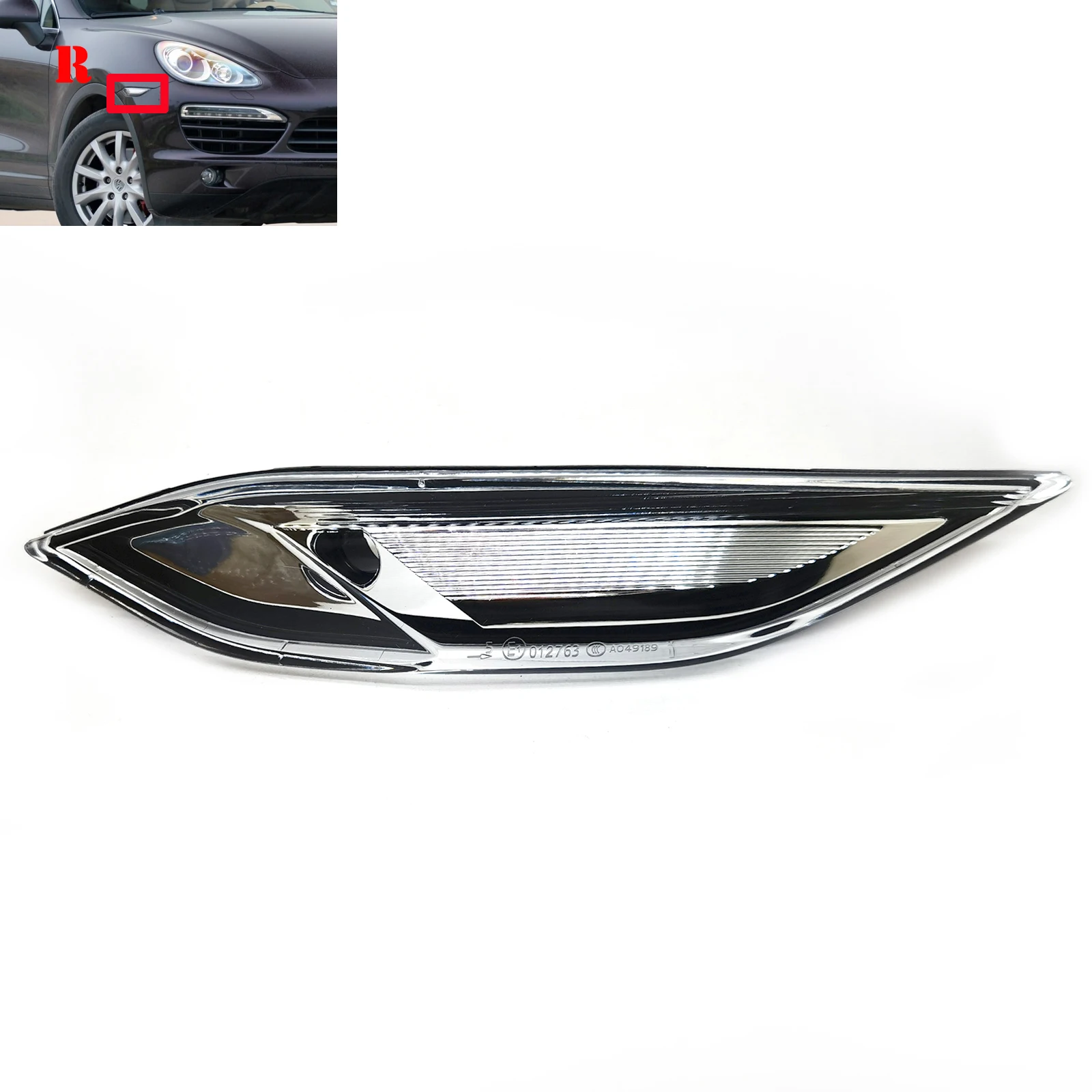 L&R Fit 11-18 Porsche Cayenne 92A 958 958.2 Base Sport S Turbo GTS 3.0L 3.6L 4.8L Lamp Turn Signal Front Side Marker Cover