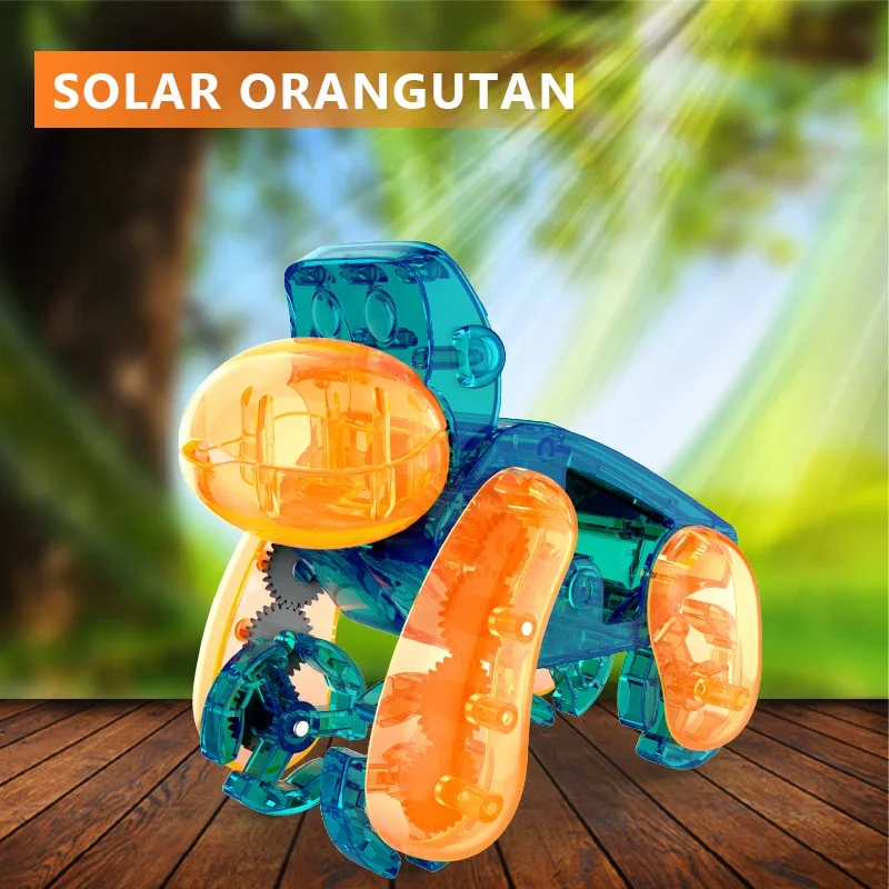 Solarenergie Technologische Gadgets Diy Zusammengebautes Tiermodell Mechanische Ziegel Baustein Wissenschaft Lernspielzeug Neuartiges Spielzeug