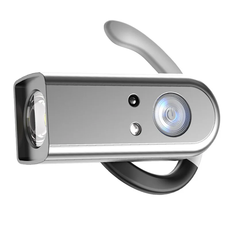 ABKP-Lampu Depan LED Klip Magnetik USB Lampu Depan Telinga Portabel Dapat Diisi Ulang untuk Mendaki Luar Ruangan Berlari Memancing Bersepeda