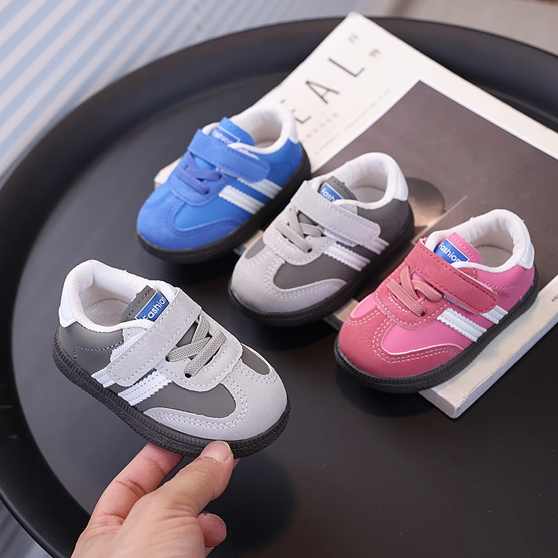 Toddler shoes Spring and Autumn baby shoes soft bottom non-slip beginner baby shoes 1-2 years old 0 anti-fall Korean version all