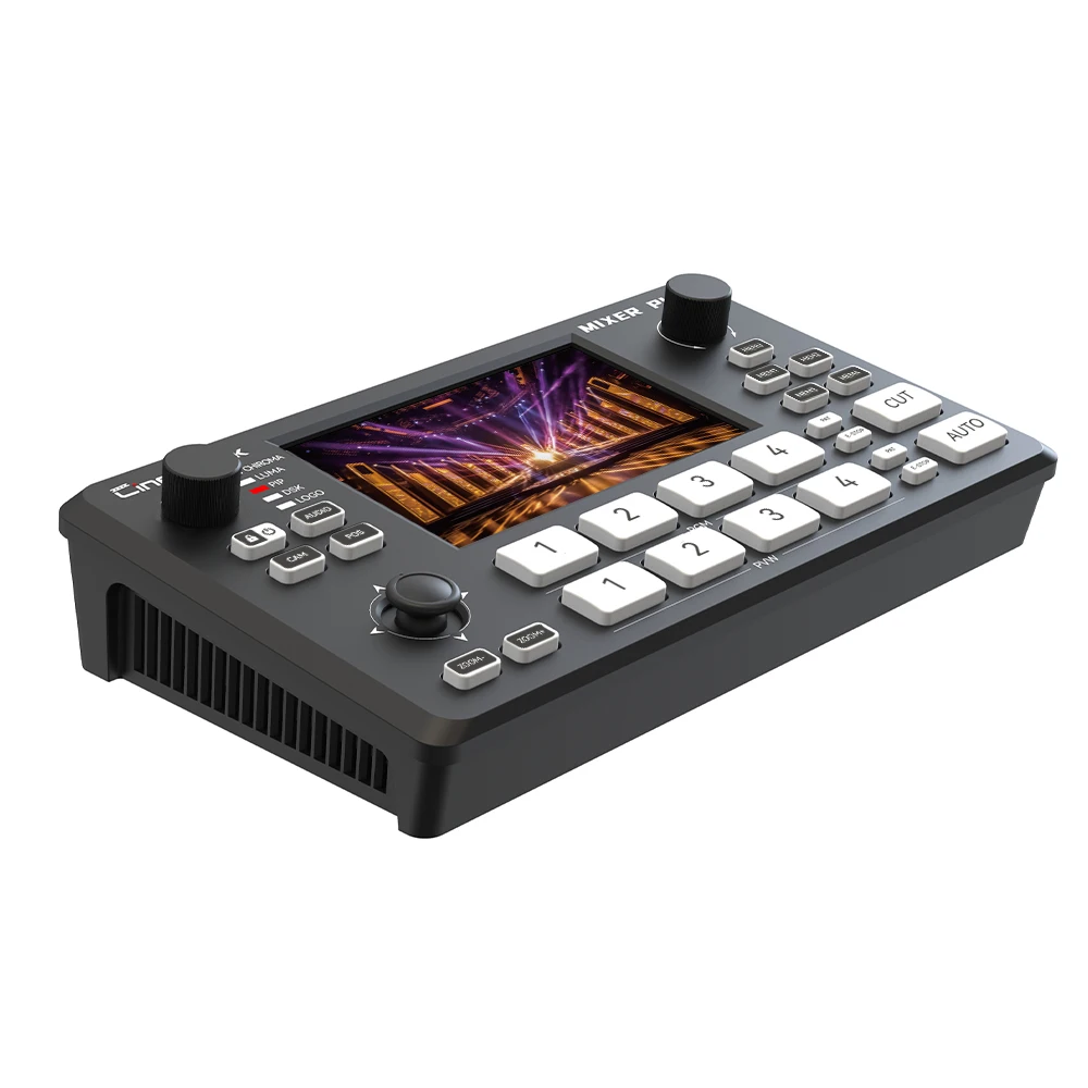 Cinetreak Mixer Plus 4-канальный HDMI-совместимый выходной переключатель живого видео с 4,5-дюймовым мульти-мониторингом в реальном времени