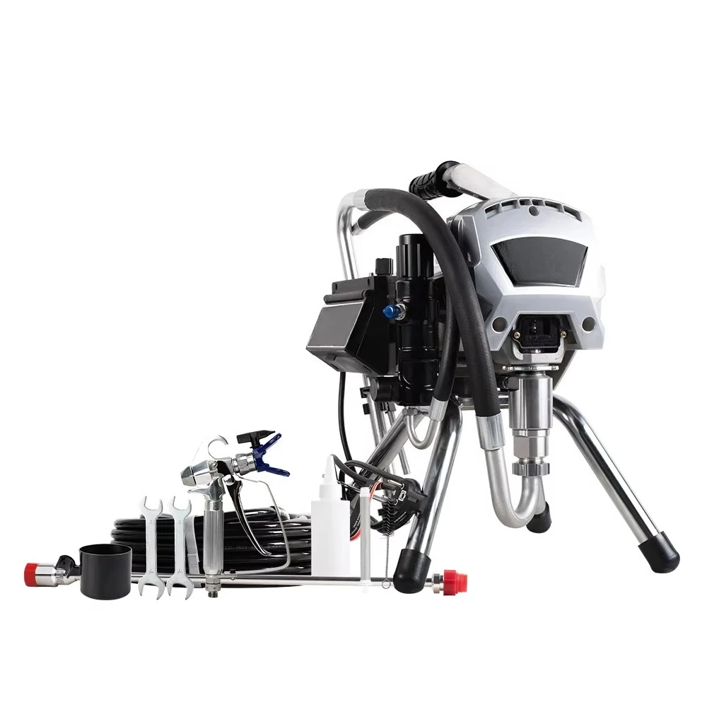 

Промышленный электрический безвоздушный распылитель R515 для напольных покрытий, высокопроизводительный поршневой насос, безвоздушный окрасочный аппарат для стен
