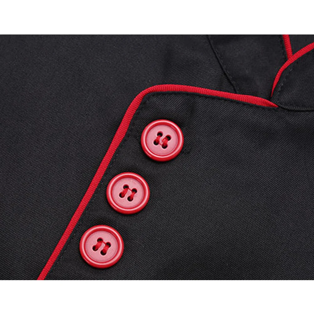 Langarm-Kochjacke, Unisex, verschleißfest, ölbeständig, waschbar, Uniform für Restaurant, Hotel, Catering, Küche, Arbeitskleidung