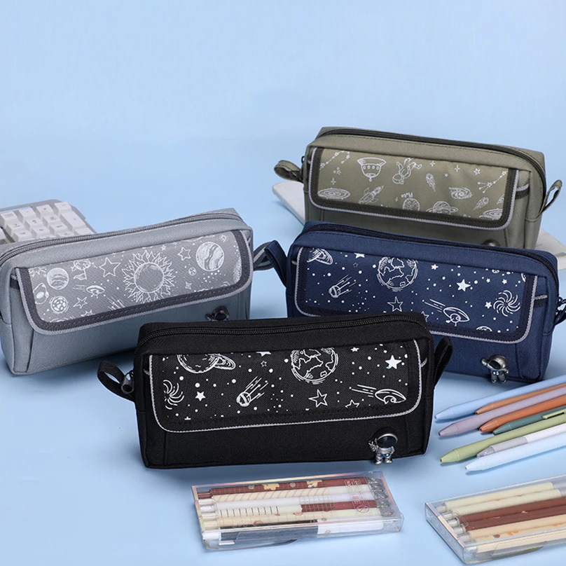 

Astronaut Pencil Case Kawaii Stationery Pencilcase Starry Sky Pen Case Trousse School Supplies Estuche Escolar Pencil Pouch