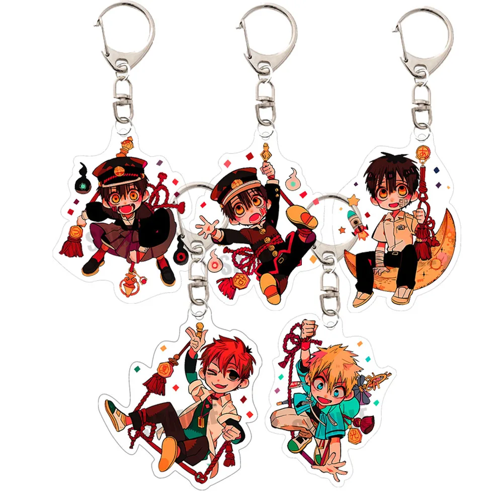 Charm Anime Toilet-bound Hanako-kun Acryl Schlüsselanhänger Modell Cosplay Charaktere Ornament Zubehör Gute Sammlung Geschenke