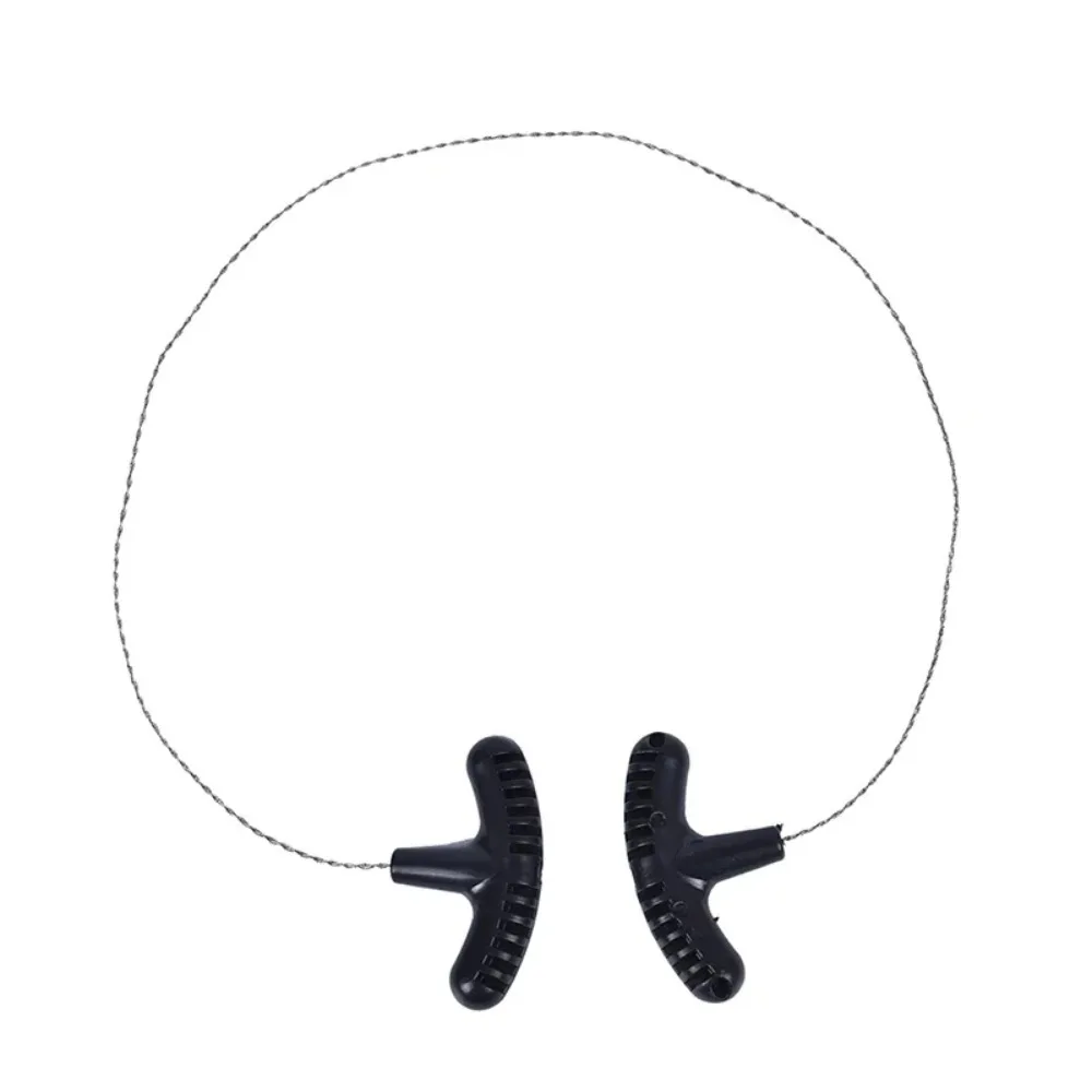 Portable Stainless Steel Wire Saw with Finger Handle Outdoor Camping Hiking Pocket Manual Cutting Chain Saws Survive Tool