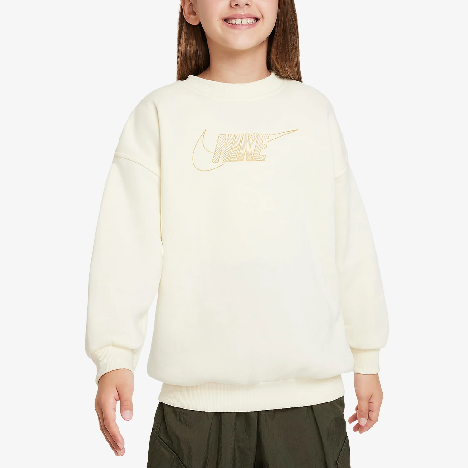 

Nike Authentic New Youth Fashion Knitted Windproof Round Neck Pullover Casual Hoodie FJ6161-113