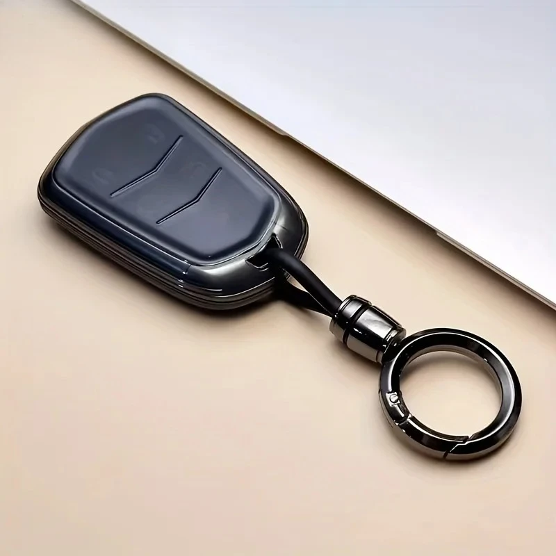 

Car Key Shell Case Cover for Cadillac ATS CT6 CTS DTS XT5 Escalade ESV SRX STS XTS ELR 2014 - 2018 Remote Key Holder Keychain