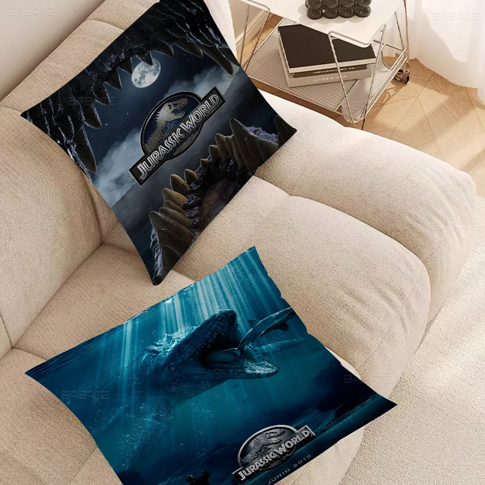 

J-Jur-assic-Worldes Office Cushion Pillowcase Car Cushion Cover45X45CM Lumbar Pillowcase Sofa Pillowcover