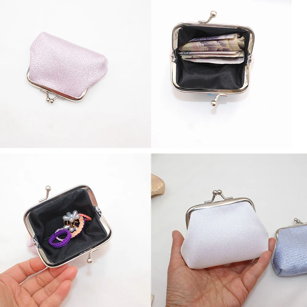 Porte-monnaie en cuir PU pour femmes et filles, petit porte-cartes, mini portefeuille en poudre, sac à main, vente en gros, nouveau, 2024