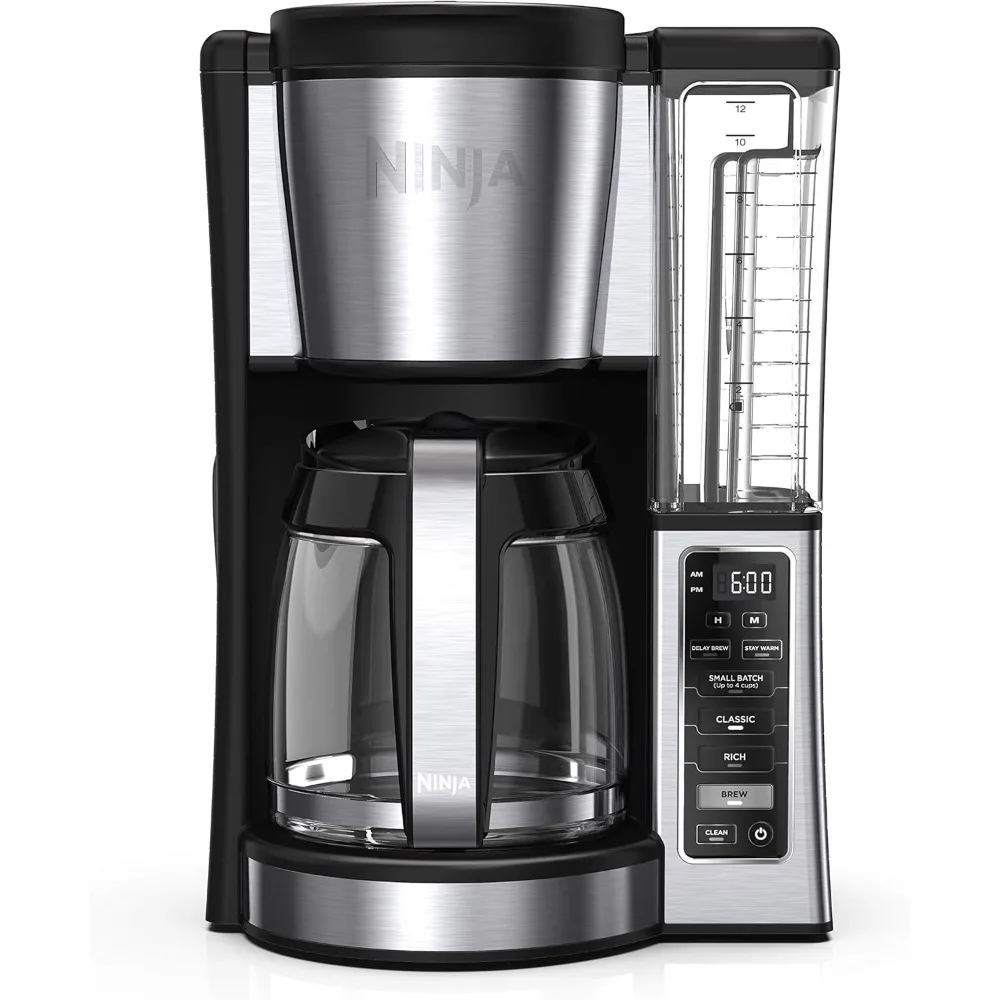 

Ninja 12-Cup Coffee Maker, Programmable, 60 oz Capacity, Black and Stainless Steel (Renewed)