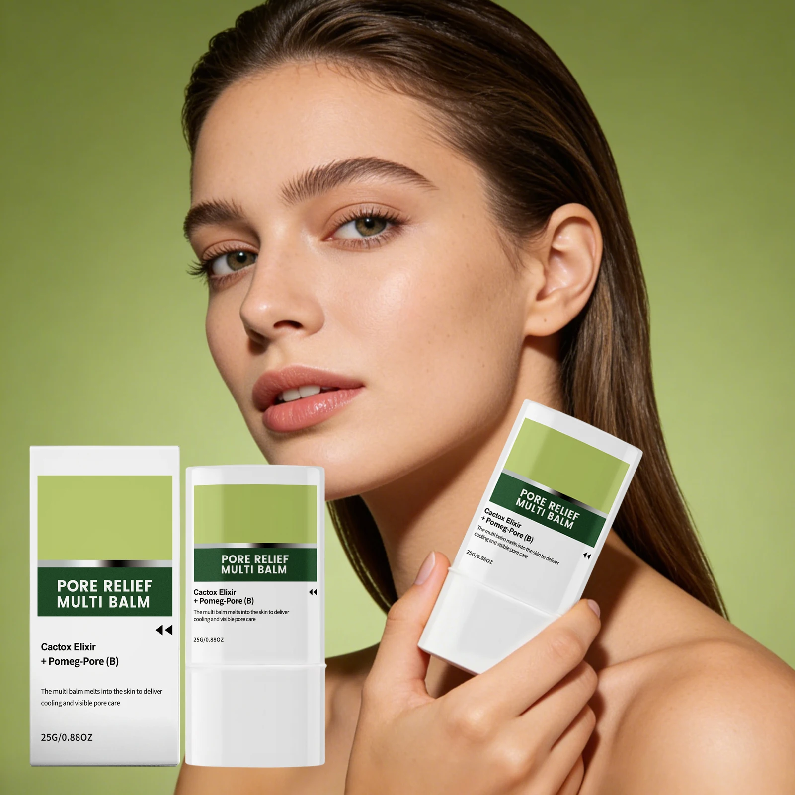 Cactus Multi Balm Moisturize Calm Face Skin Relieve Tightness Control Oil Refresh Lightweight Pore Relief Moisturizing Face Balm