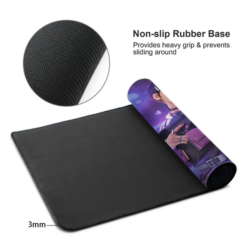 Clove Valorant Mouse Pad Large Computer Mousepad Office 1000x500mm XXL Pc Gamer Non-slip Rubber Keyboard Deskmat