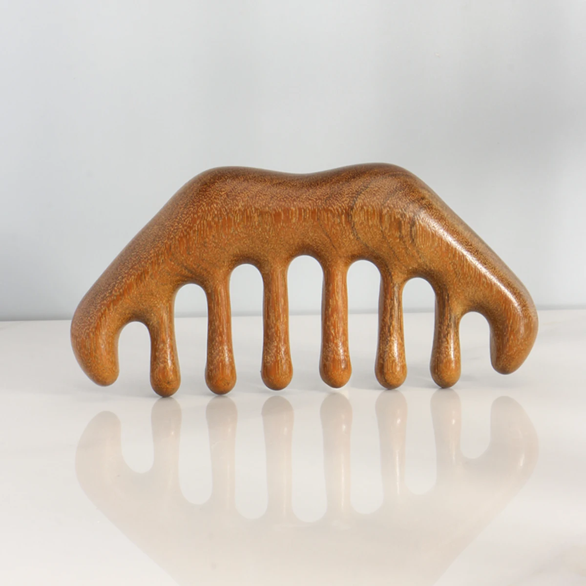 

1 шт. сандаловый массажер для глаз, носа, меридиана, массажная расческа для тела, лица, деревянная ручка, массажер для акупунктурных точек из сандалового дерева