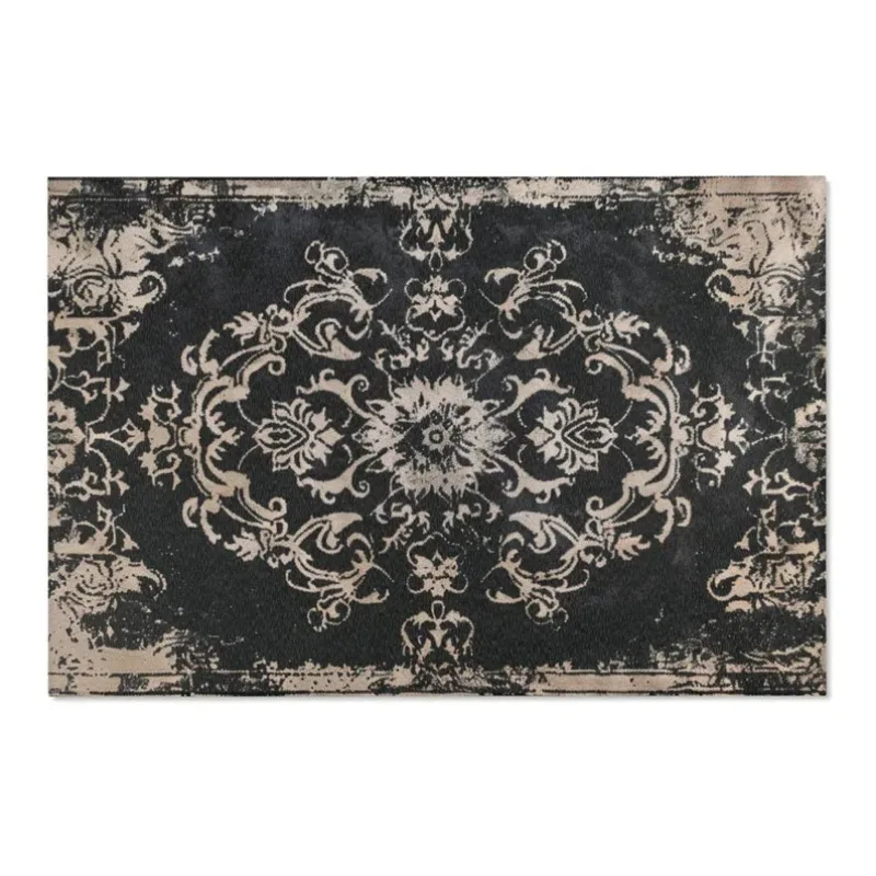 Dark Academia Haven Pattern Carpet Witchy Black Gothic Area Rug for Living Room Home Decoration Non Slip Washable Floor Mat