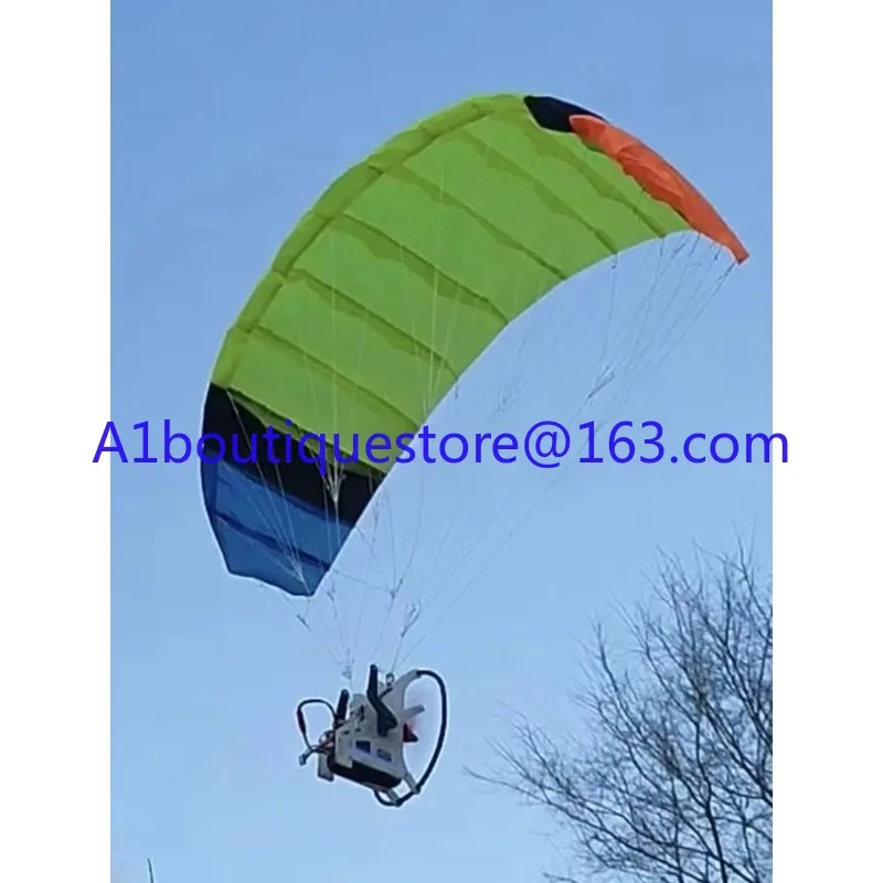 1.28m RC Powered Paraglider Droneleaf1.28 Walk The Dog Gods Stunt Flying Parachute Bright Model Flying Paraglider Model