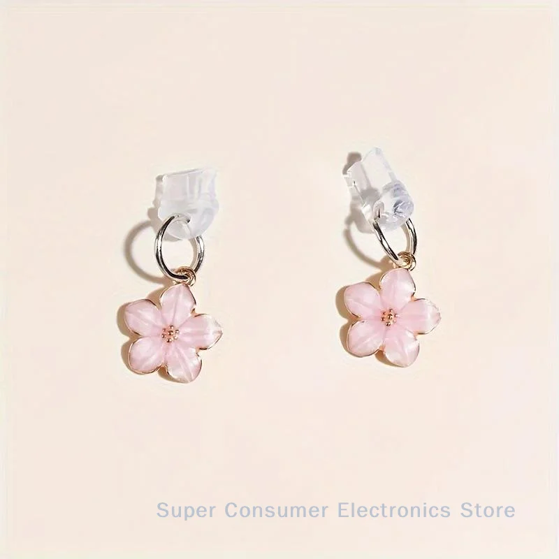 Sakura Flowers Phone Dust Plug Accessories Decoration Hanging Pendant For IPhone For Type-C Charging Port