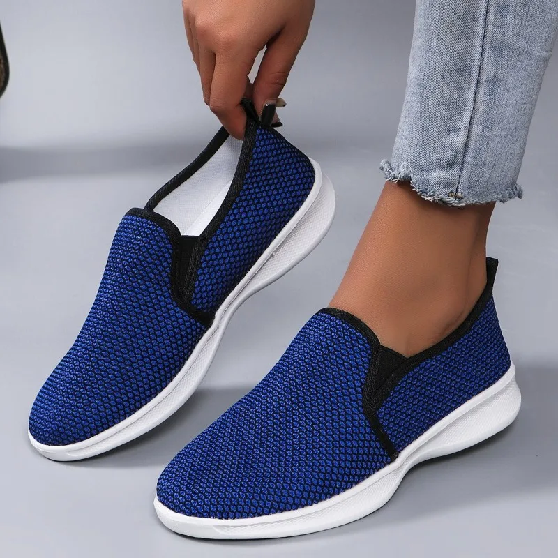 Women Casual Shoes Fashion Breathable Walking Mesh Flat Sneakers female 2024 summer new Vulcanized Shoes Female Footwear