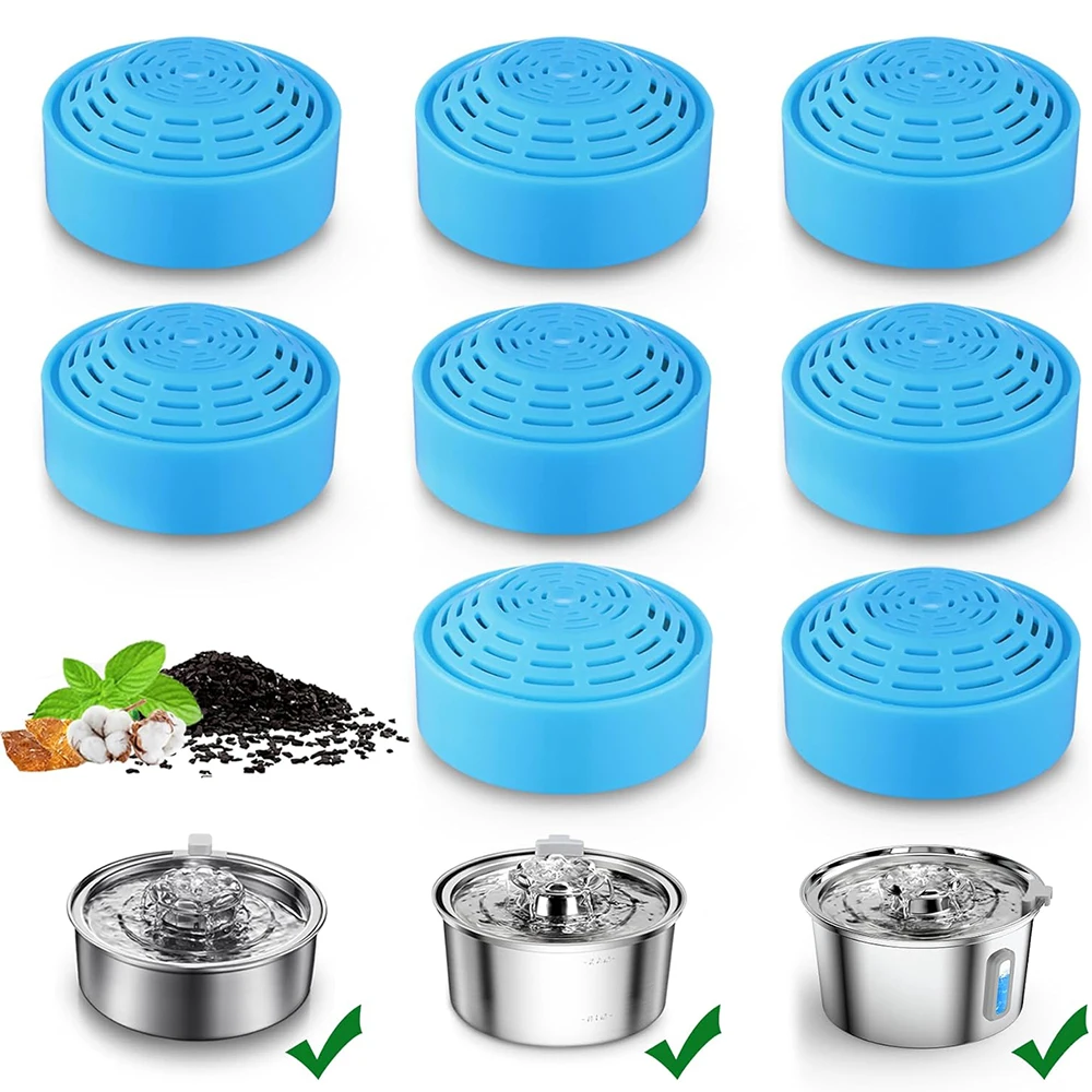 Cat Water Fountain Multiple Filtration ，Replacement Filter Elements Pet Drinking Bowl Auto Drinking Filter supplie for Cats Dog