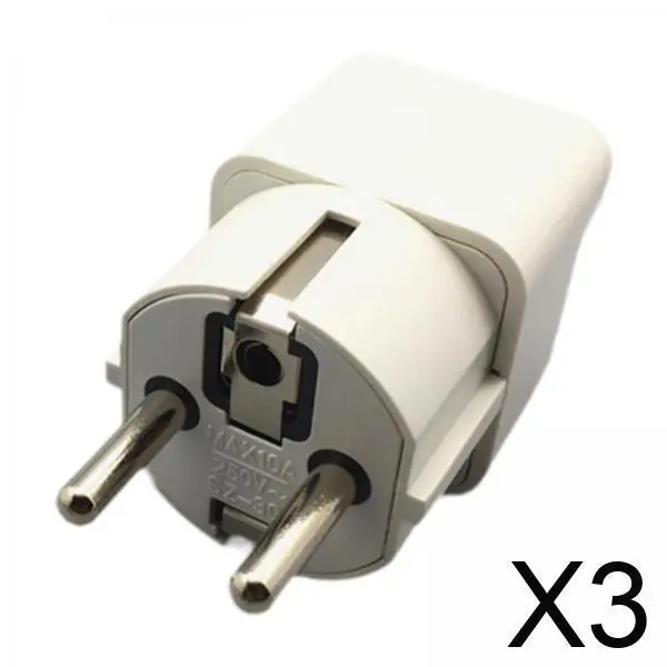 

Universal Plug Adapter EU Conversion Socket International Power Adapter for Travel in Germany France Spain