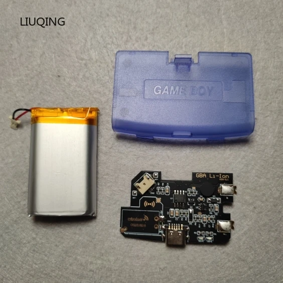 Para Game Boy 1800mAH Li-ion USB-C batería recargable desmontable carga módulo de batería de litio avanzada para GBA