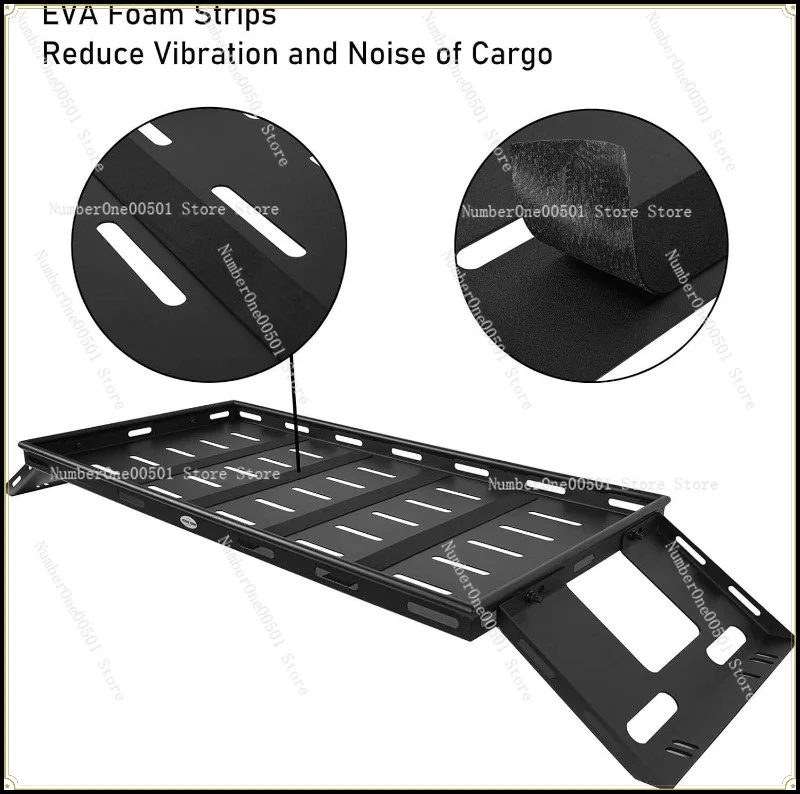 Suitable for JK JL2007-2024 4 Door Trunk Rack Tail Box Thickened Luggage Rack Modification