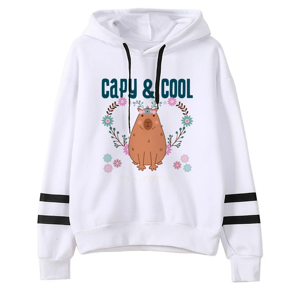 

Capybara hoodies women gothic Kawaii Winter y2k aesthetic Hooded Shirt sweatshirts women anime sweatshirts