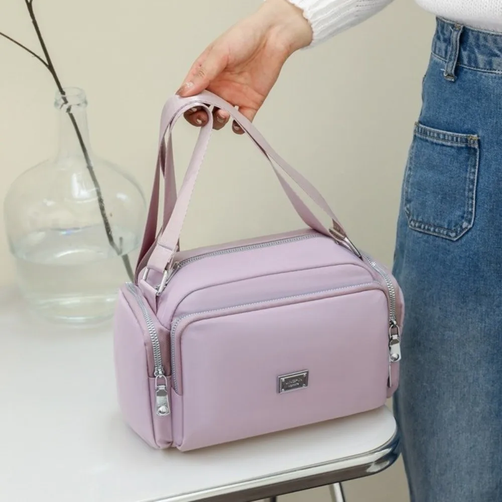 

Multi-Pocket Nylon Crossbody Bag Multi-Layer Wide shoulder Strap Mommy Bag Phone Bag Message Bag Large Capacity Shoulder Bag