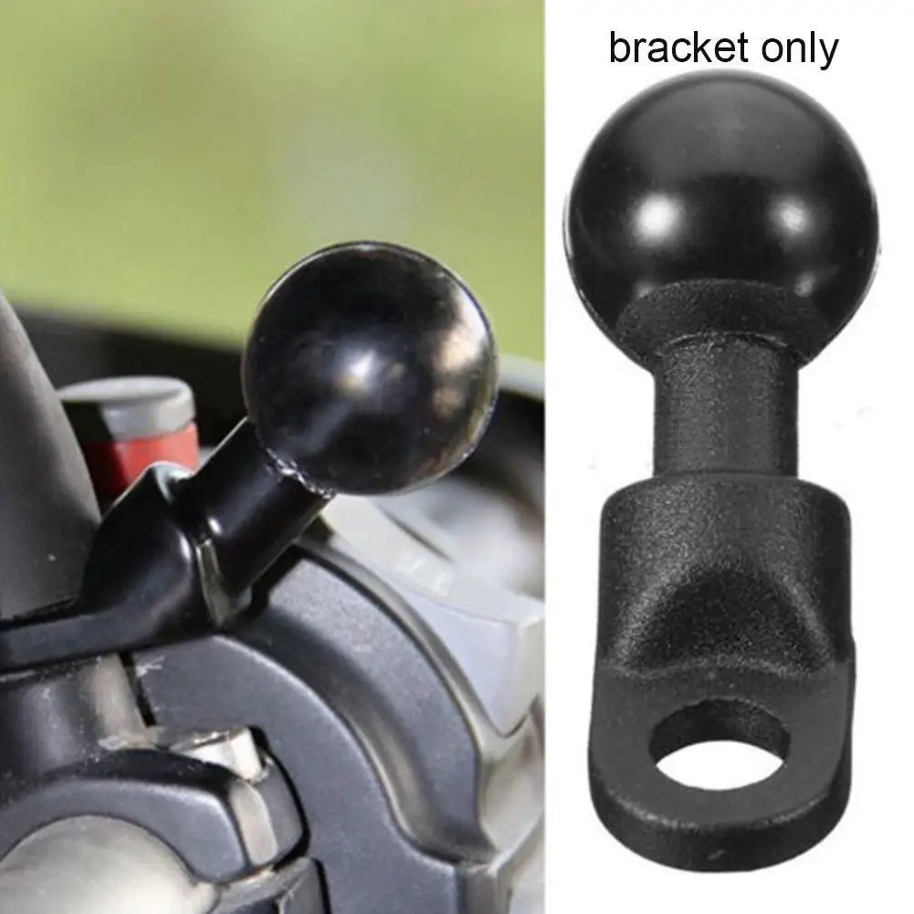 Motorcycle Angled Base W/ 10mm Hole 1'' Ball Head Adapter Work For RAM Mounts For Gopro Camera Smartphone For Garmin GPS