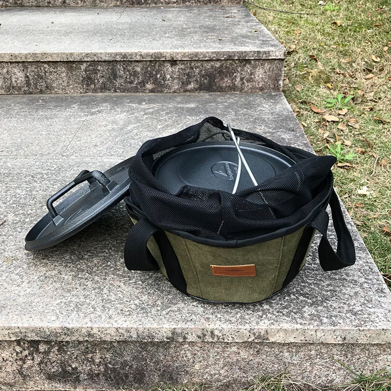 

Portable foldable travel camping equipment storage tool bag outdoorwater proof canvas camping storage bag