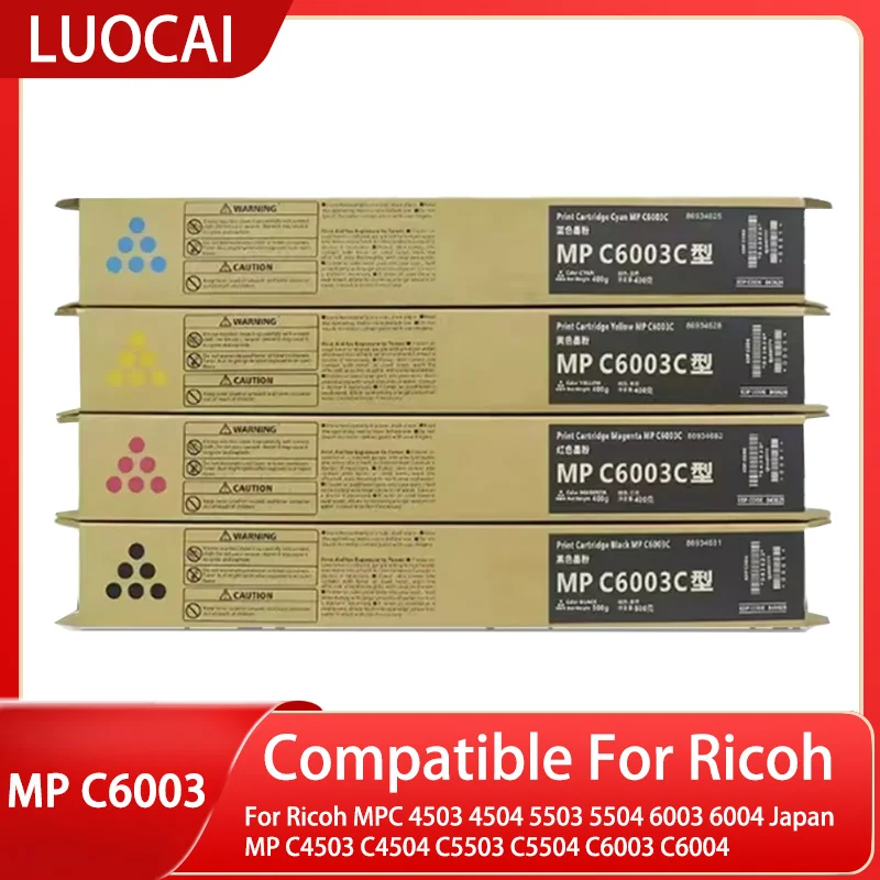 

Тонер-картридж LUOCAI MPC6003 большой емкости для Ricoh MPC 4503 4504 5503 5504 6003 6004 JapanMP C4503 C4504 C5503 C5504 C6004