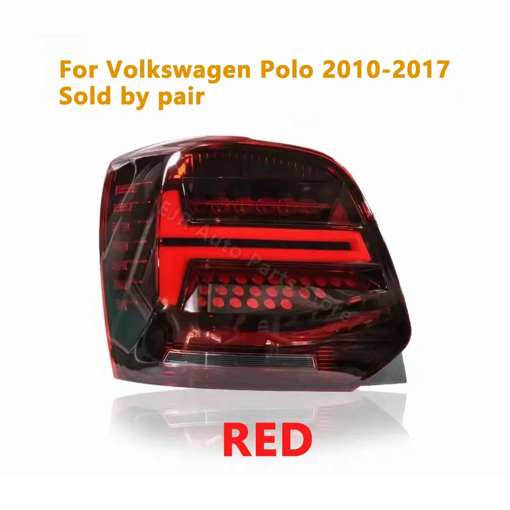 Voor Volkswagen Polo 2010-2017 Achterlichten Assemblages Upgrade Dynamische Rijden Licht Achterlichten Led Lamp Richtingaanwijzer Auto accessoires