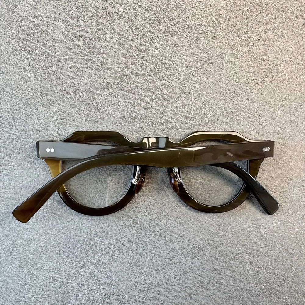 Eyeglass Frames Unique Vintage Handmade Natural Horn Reading Prescription Man Women Glassses Frames Myopia Optical Eyeglasses