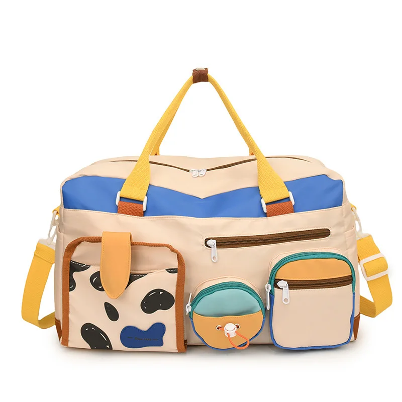 

Sports Fitness Bag Women's Large Capacity Storage Luggage Bag Dopamine Hand Suitcases and Travel Bags Tote Bags