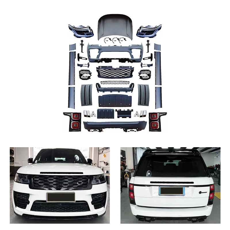 

STLF2013-2017 Upgrade 2018-2022 Front Bumper Rear Bumper Headlights Taillights Body Kit for Range Rover Executive Upgrade SVO